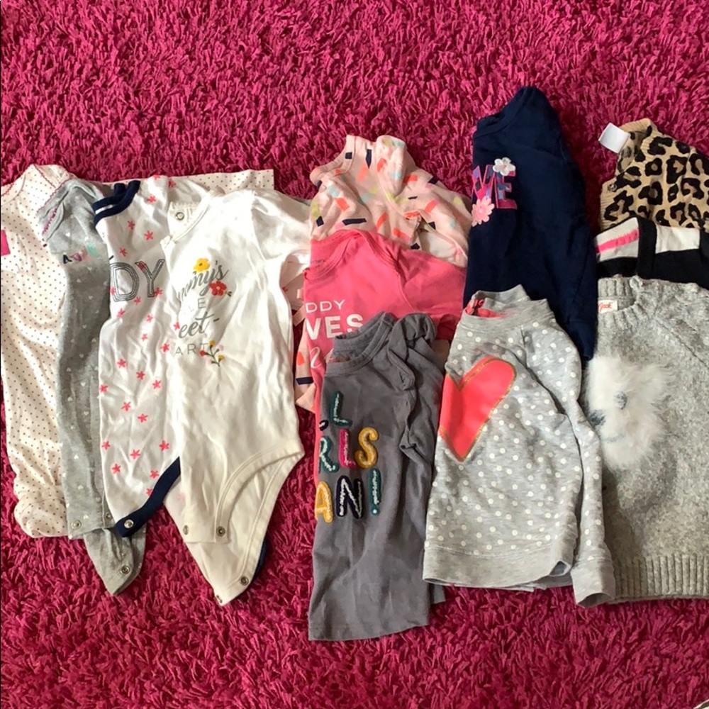 18 month Toddler girl long sleeve lot